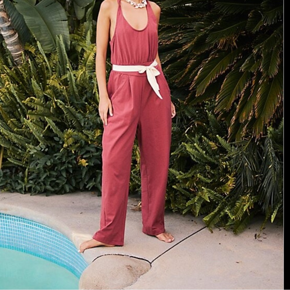 NWOT Free People Axel Open-Back One-Piece by FP beach size L